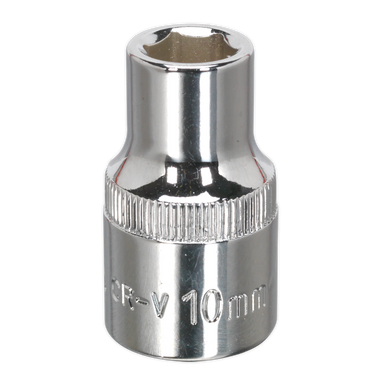 Sealey - WallDrive Socket 10mm 1/2inchSq Drive Fully Polished