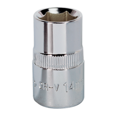 Sealey - WallDrive Socket 14mm 1/2inchSq Drive Fully Polished