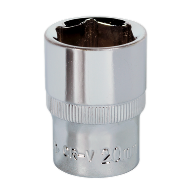 Sealey - WallDrive Socket 20mm 1/2inchSq Drive Fully Polished