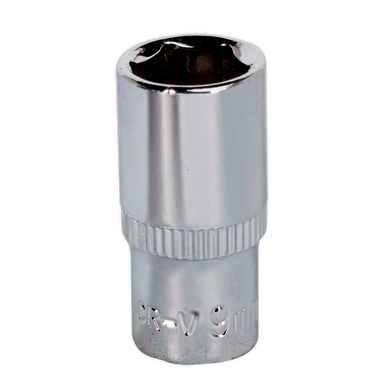 Sealey - WallDrive Socket 9mm 1/4inchSq Drive Fully Polished