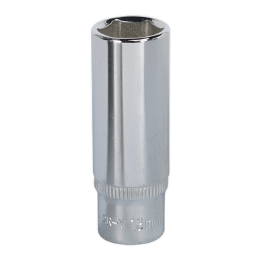 Sealey - WallDrive Socket 13mm Deep 1/4inchSq Drive Fully Polished