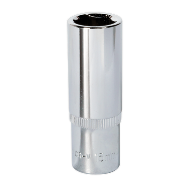 Sealey - WallDrive Socket 15mm Deep 3/8inchSq Drive Fully Polished
