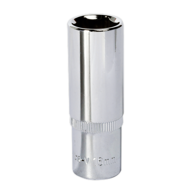 Sealey - WallDrive Socket 16mm Deep 3/8inchSq Drive Fully Polished