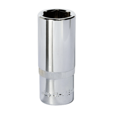 Sealey - WallDrive Socket 18mm Deep 3/8inchSq Drive Fully Polished