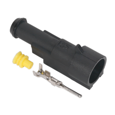 Sealey - Superseal Male Connector 1-Way Pack of 5