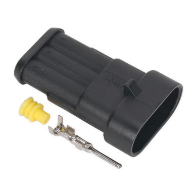 Sealey - Superseal Male Connector 3-Way Pack of 5