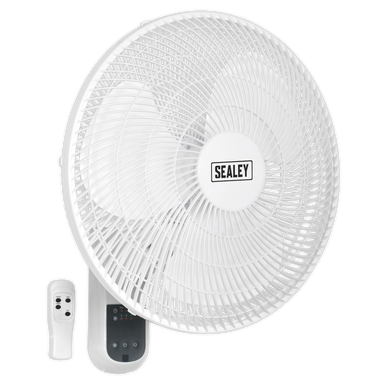 Sealey - Wall Fan 3-Speed 16inch with Remote Control 230V