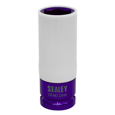 Sealey - Alloy Wheel Impact Socket 22mm 1/2inchSq Drive