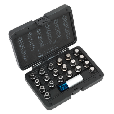 Sealey - Locking Wheel Nut Key Set 21pc BMW and Mini
