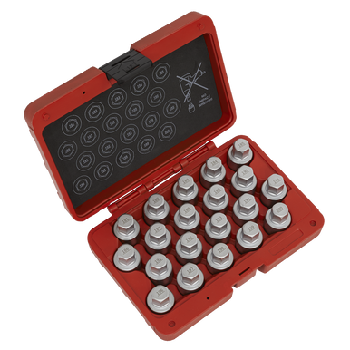 Sealey - Locking Wheel Nut Key Set 20pc Vauxhall-C