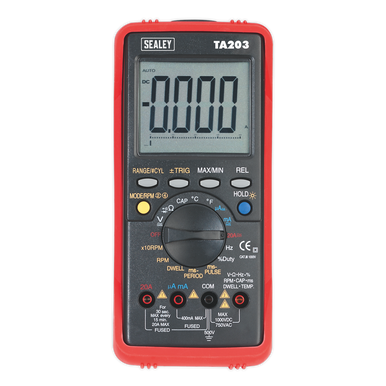 Sealey - Digital Automotive Multimeter 15-Function Bar Graph/PC Link