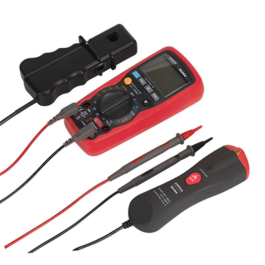 Sealey - Digital Automotive Analyser 15-Function with Inductive Coupler/Infrared Temperature Probe