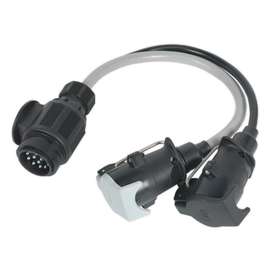 Sealey - Conversion Lead 13-Pin Euro to 7-Pin N and S Type Plugs 12V