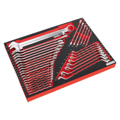 Sealey - Tool Tray with Spanner Set 35pc