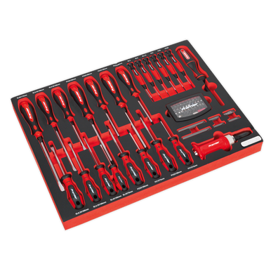 Sealey - Tool Tray with Screwdriver Set 72pc
