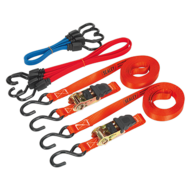 Sealey - Tie Down and Bungee Cord Set 6pc