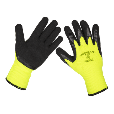 Sealey - Thermal Super Grip Gloves Pack of 6 Pairs