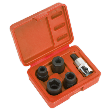 Sealey - Brake Caliper Socket Set 5pc 1/2inchSq Drive