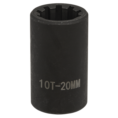 Sealey - Brake Caliper Socket 1/2inchSq Drive 20mm Square Ribe 10pt