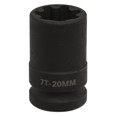 Sealey - Brake Caliper Socket 1/2inchSq Drive 20mm Square Ribe 7pt