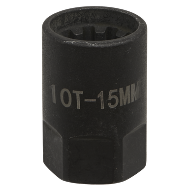 Sealey - Brake Caliper Socket 1/2inchSq Drive 15mm Square Ribe 10pt