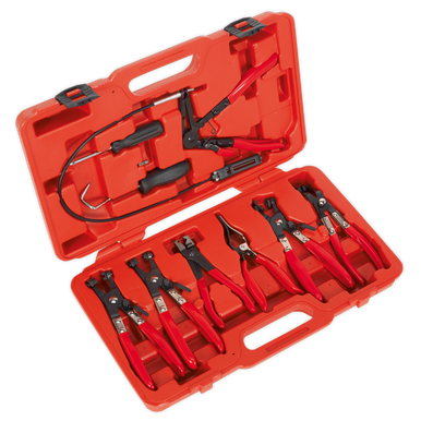 Sealey - Hose Clip Removal Tool Set 9pc