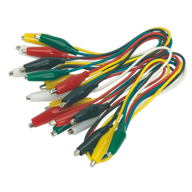 Sealey - Jumper Test Lead Set 5 Pairs 450mm