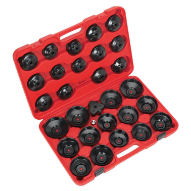 Sealey - Oil Filter Cap Wrench Set 30pc
