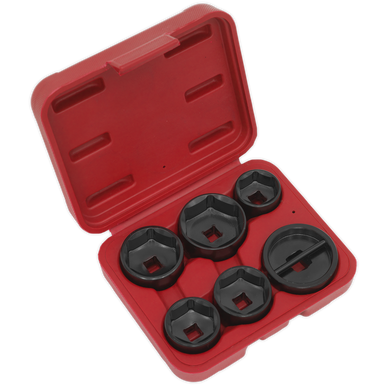 Sealey - Oil Filter Cap Wrench Set 6pc