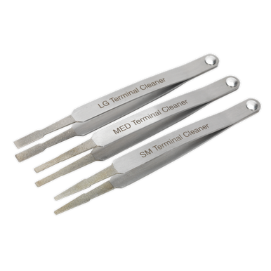 Sealey - Terminal Cleaner Set 3pc Diamond Grip