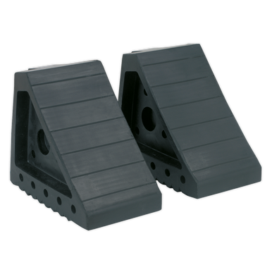 Sealey - Rubber Wheel Chocks 1.8kg Pair