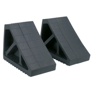 Sealey - Rubber Wheel Chocks 3.3kg Pair