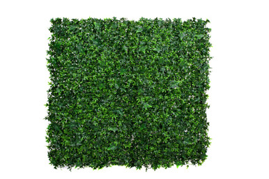 Artificial Green Wall Hedge with Dark Ivy Leaf Foliage Pack of 4