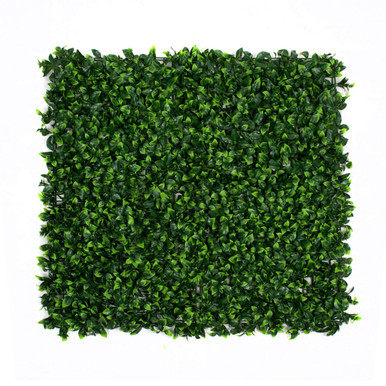 Artificial Green Wall Hedge with Light/Dark Green Leaf Foliage Pack of 4
