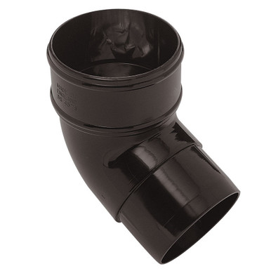 Eurocell Gutter Round Offset Bend 112 Deg 68mm Black