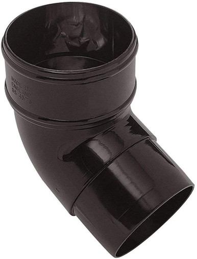 Eurocell Gutter Round Offset Bend 112 Deg 68mm Brown
