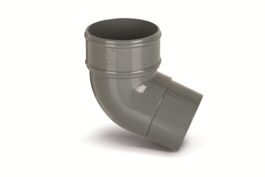 Eurocell Gutter Round Offset Bend 112 Deg 68mm Grey