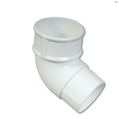 Eurocell Gutter Round Offset Bend 112 Deg 68mm White