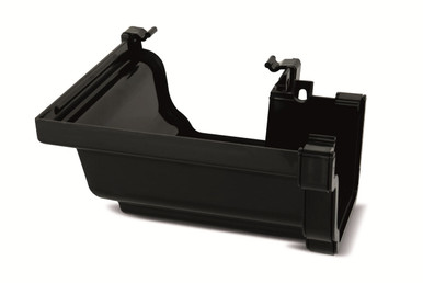 Eurocell Gutter Universal System Plus External Angle 90 Deg Black