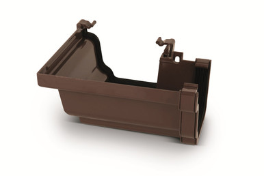 Eurocell Gutter Universal System Plus External Angle 90 Deg Brown