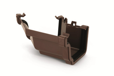 Eurocell Gutter Universal System Plus External Angle 135 Deg Brown