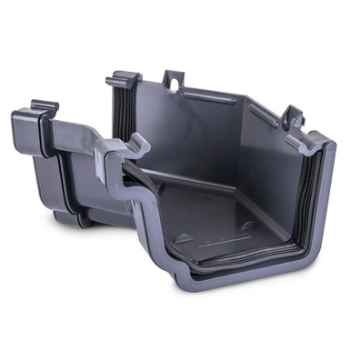 Eurocell Gutter Universal System Plus External Angle 150 Deg Anthracite