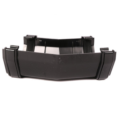 Eurocell Gutter Universal System Plus External Angle 150 Deg Black