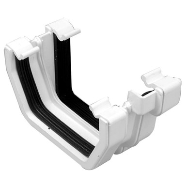 Eurocell Gutter Universal Plus To Square Adaptor Left Hand White