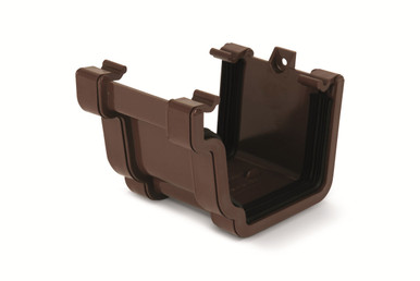 Eurocell Gutter Universal System Plus Ogee Union Bracket Brown