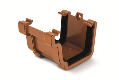 Eurocell Gutter Universal System Plus Ogee Union Bracket Clay Brown