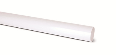 Eurocell Gutter Round Downpipe 2.5m 68mm White