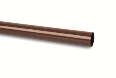 Eurocell Gutter Round Downpipe 4m 68mm Brown