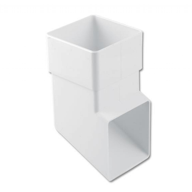 Eurocell Gutter Square Pipe Shoe 65mm White