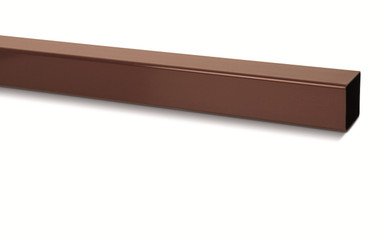 Eurocell Gutter Square Downpipe 4m 65mm Brown